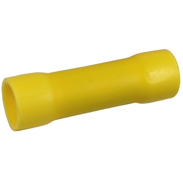 Pico 1900G 12-10 AWG(Yellow) Flared Vinyl Insulated Electrical Wire Butt Connector 100 Per Package