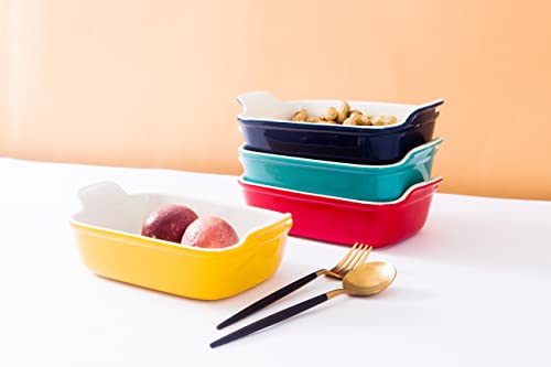 Small Baking Dish For Oven 10 Inch Rectangular Casserole Dish Lasagna Pan With Handle Deeper And Thicker Ceramic Pans (Blackish Green) #TOP4