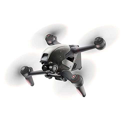 DJI FPV Drone con sistema de realidad aumentada, vídeo 4K/60fps, FOV gran angular 150 grados, estabilización RockSteady, transmisión hasta 6km, 3 modos de vuelo, Virtual Flight App, enchufe EU