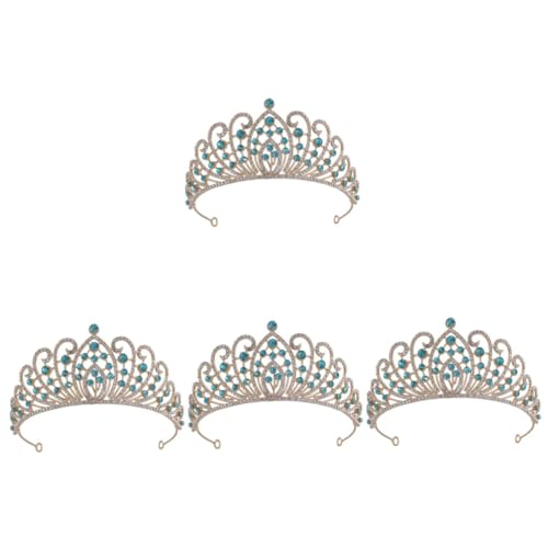 Couronne de mariée bleu ciel VICASKY diadème de princesse pour fête