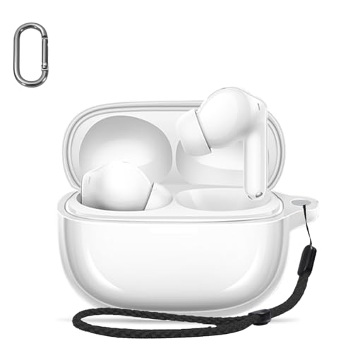 For Redmi Buds 8 pro �P�[�X �J�o�[ �yHUKWIMO�z �J���r�i�t��+�X�g���b�v�t�� �ϏՌ� �h�� �h�o �����[�d�\ �S�ʕی� �L�Y�h�~ Redmi Buds 8 pro �Ή� [�N���A ����]