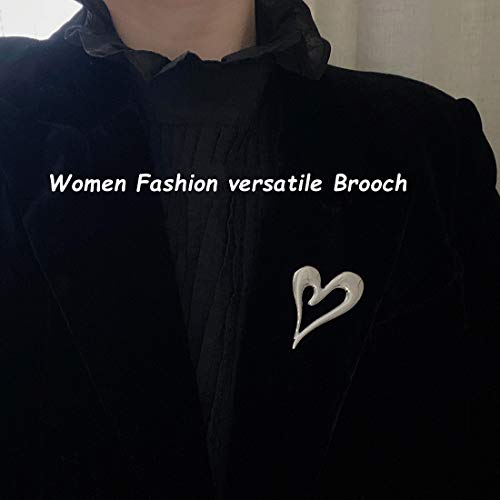 Colourful Clouds Brooch Pins Heart Cute Lapel Hijab For Women Fashion Brooches Jewelry (Silver) #TOP3