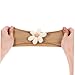 VICASKY 4Pcs Girl Flower Headbands Soft Nylon Hairbands with Fit Breathable and Easy to Maintain for Newborns Boy Girl for All Occasions