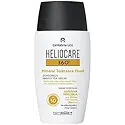 Heliocare 360 Mineral Tolerance Fluid SPF50 50ml / Mineral Sunscreen For Face/Daily UVA UVB Visible Light and infrared-A Hypoallergenic Sun Protection/Silky Transparent Finish, White