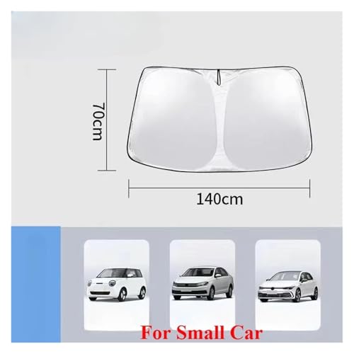 Parasol Ventanilla Coche Antitérmico de 140x70CM Bloqueo UV para E90 y E60 2