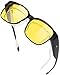 BIRCEN Night Vision Glasses for Driving - Fit Over Glasses Anti Glare Wear Over Glasses for Men and Women