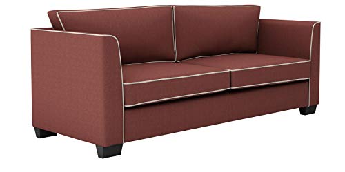 Image of Dezire Enterprizes Cherry Wine Three Seater Sofa