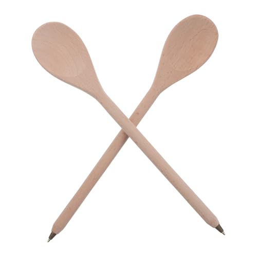 Lot de 2 stylos à bille en bois écriture fluide pointe fine portable bureau