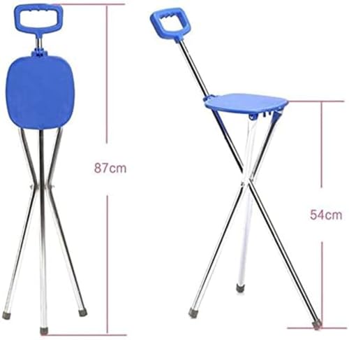 Chaise pliante portable et canne de marche pour sorties - 2
