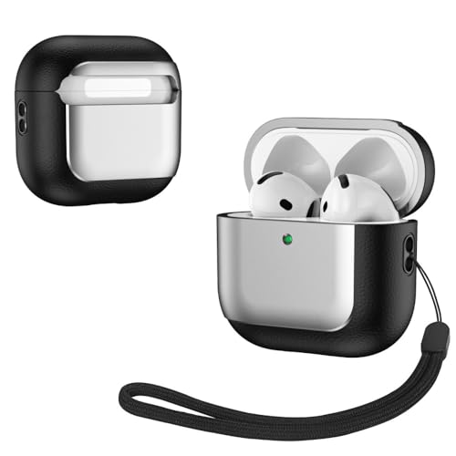 Coque AirPods 4 grise antichoc silicone rigide protection boîtier écouteurs sans fil 2024