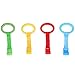 Semme Baby Pull Up Rings, Pull Up Handles for Baby Playpen 4pcs 4 Colors Plastic Crib Toys Kids Walking Exercises Assistant Stand Up Tools for Practice Standing