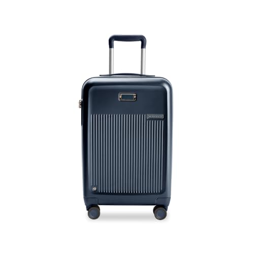 Briggs & Riley Sympatico Essential 22 Inch Hardside Carry-On Spinner, Navy