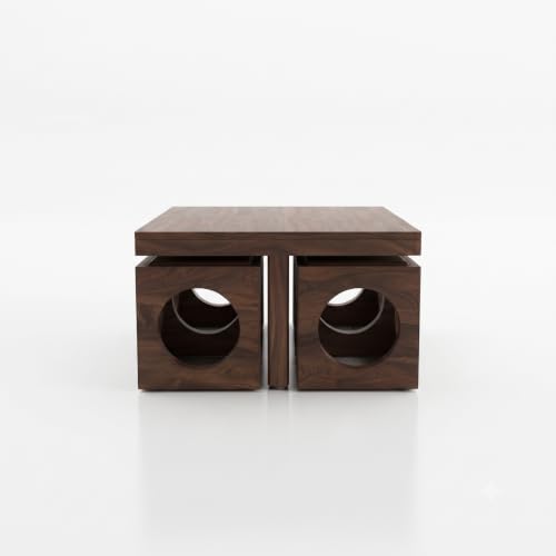 Image of Custom Decor Coffee Tables (Art Deco, 4 Stools)