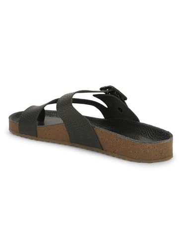 Image of Bata 8755 NEW BIO MILLED E: Men's Maroon Casual Slip-On Thong Slippers for Stylish Comfort