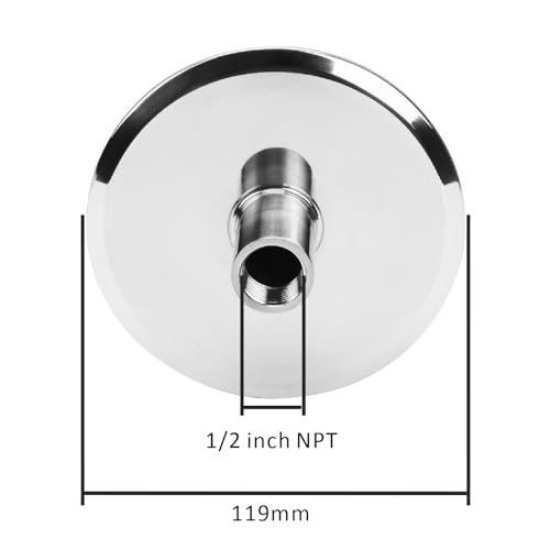 Image of DERNORD Sanitary Rotary Spray Ball 4 inchTC X 1 /2 inchFNPT CIP Tank Cleaning Ball