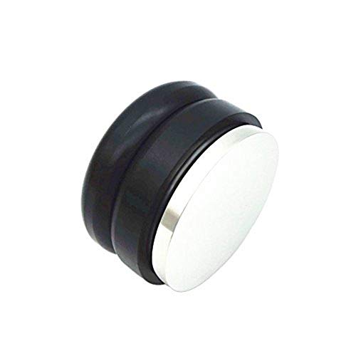 SMKF Adjustable Coffee Distributor/Leveler Tool - Palm Tamper for Espresso - 58mm - Flat (Black)