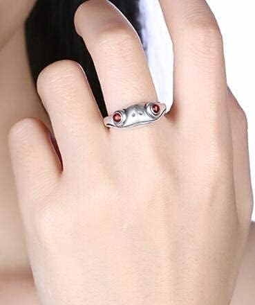 LOLIAS 4Pcs Frog Open Rings Set Vintage Frog Open Cuff Rings Adjustable Cute Animal Frog Ring Punk Frog Finger Ring Knuckle Stackable Ring Jewelry for Women Men