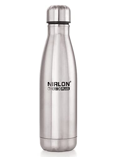NIRLON Stainless Steel Vaccum Insulated Bottle/Leak Proof/Insulated Hot & Cold Water Bottle/Office, Gym, Travel Bottle, VB-500 ML