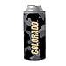 Logo Brands NCAA Colorado Buffaloes Black Camo 12oz Slim Can Coolie - Stainless Steel, Double-Wall Insulated, Removable Rim for Cocktail Tumbler Use
