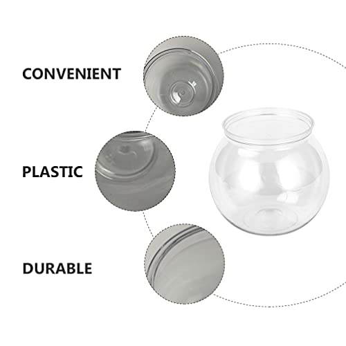 Balacoo Plastic Fish Tank Transparent Small Aquarium Fish Plant Tanks Aquariums Vase Pot Household Goldfish Tank Round Fish Bowl Aquarium Tank #TOP4