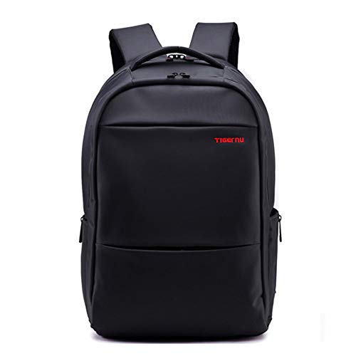 Tigernu Street Style - Mochila para portátil de 15,6 pulgadas, Negro -, 3/4 x 17-inch, Moderno