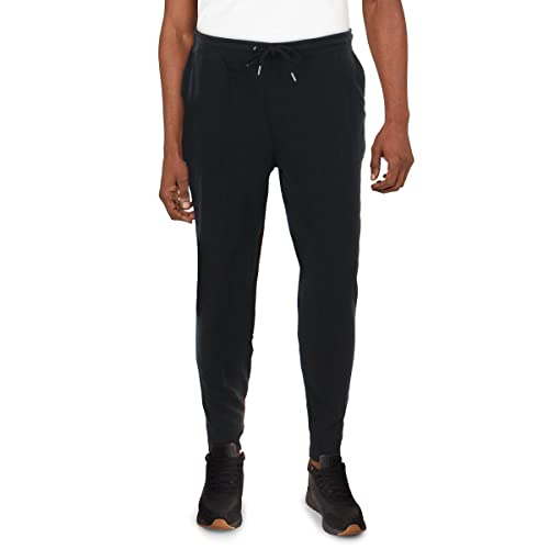 Alfani Mens Mendoza Knit Logo Jogger Pants