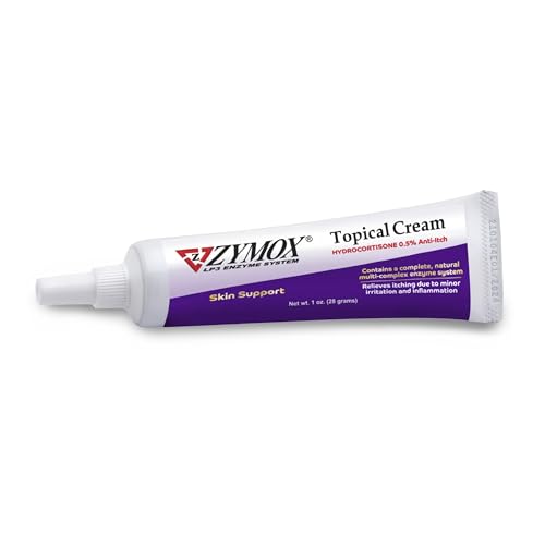 Zymox Topical Cream with 0.5% Hydrocortisone for Dogs and Cats, 1oz