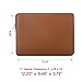 RAINYEAR 11 Inch Laptop Sleeve Soft PU Leather Case Protective Water Resistant Zipper Cover Padded Carrying Bag Compatible with 11.6 MacBook Air Surface for 11" Chromebook Notebook Computer(Brown)