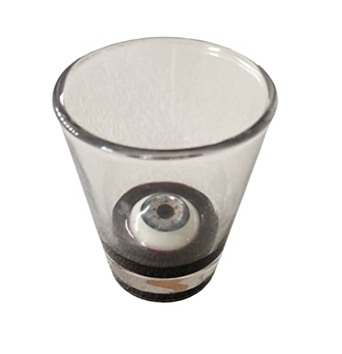 Dead Head Props Eyeball Shot Glass In A Pool Of Resin Blood 1.5Oz Realistic Life Size #TOP3