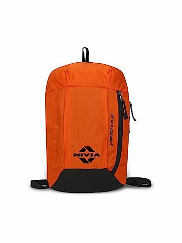Image of Nivia Pulse Junior 2.0 Backpack For Men & Women, Water-Resistant Sports Backpack, Lightweight, Durable 600D Polyester, Double-Zip Main Compartment & Secure Front Pocket, Capacity-10 Litres
