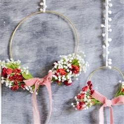 Factory Direct Craft Set of 3 Burgundy Artificial Gypsophila Bush | Add This Filler Flower to Flower Arrangements, Wreaths, Wedding Florals and More Size: 11" H