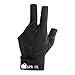 Lljsszr Left Hand Snooker Glove with Three Fingers for Billiard Cue Use, Black