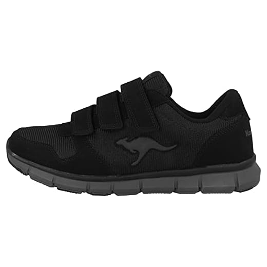 KangaROOS K-bluerun 701 B Low-Top Sneakers Unisex Adults', Black (Black/Dk Grey 522), 8 UK