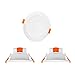 Lamparas Plafones Focos Empotrables de Downlight LED de Techo Regulables 10W Luz Calida y Fria Ajustable 3000K 4000K 5000K 220V-240V Agujero del Techo Φ90-105MM IP44 Lot de 3 de Enuotek
