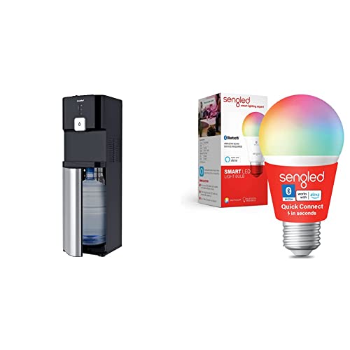 Comfee Bottom Loading Water Dispenser Express Cooling Water Cooler With Cold, Hot & Room 3-Temps & Sengled Smart Light Bulbs, Color Changing Alexa Light Bulb Bluetooth Mesh, 8.7W 800Lm, 1Pack #TOP26
