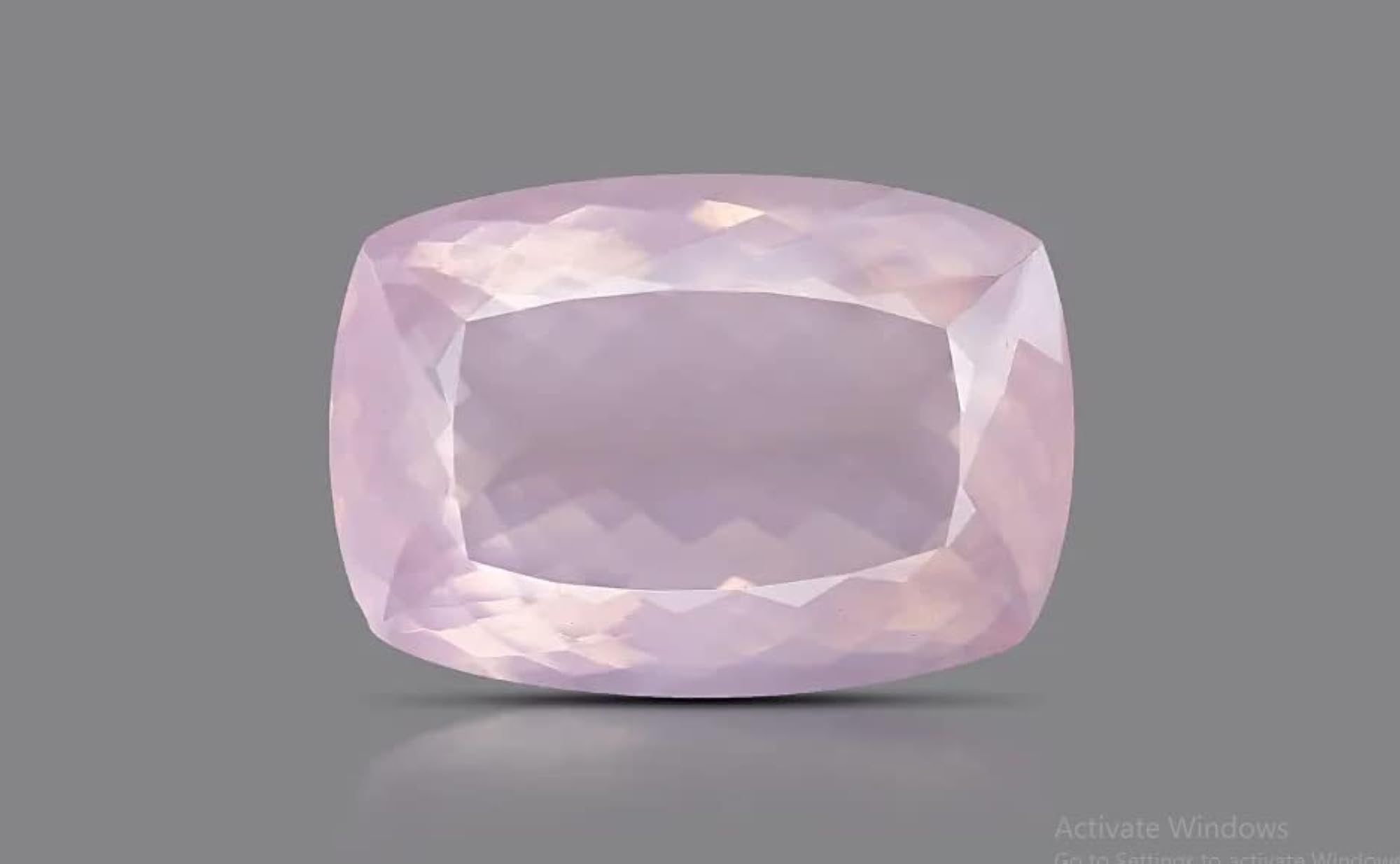 Pink Rose Quartz Crystal Stone 12.15 Carat Certified