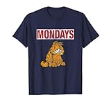 Garfield Hates Mondays Distressed Cat Cartoon T-Shirt
