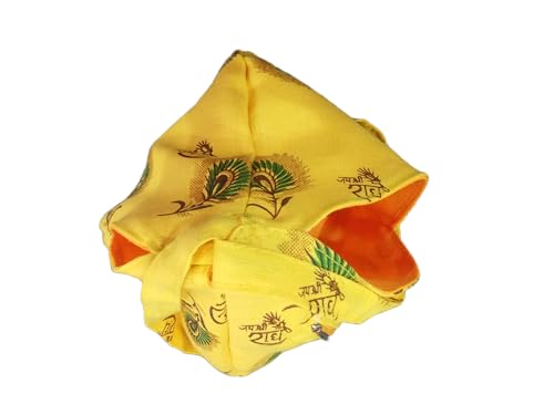 Hare Krishna Food For Soul Radhe Name Bead Bag-Gomukhi Bag-Jaap Mala Bag-Japa...