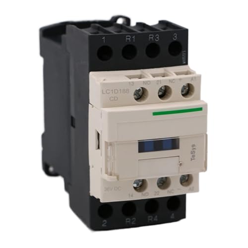 Contacteur LC1D188CD DC 32A éliminez les pannes de bobine avec le 36V continu