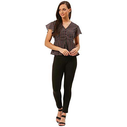 Image of Carlton London Women's Striped Regular Fit Blouse