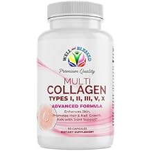 Multi Premium Collagen Supplements for Women with Vitamin C, E -Tighten Skin, Reduce Wrinkles, Strong Nails, Joints & Hair Growth - Anti Aging Skin Care Supplements for Women -90 Capsules
