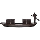 Decorazione multifunzionale: la barca a vela in miniatura compatta si adatta facilmente come una mini barca per la scrivania, un piccolo giocattolo per barche o un ornamento per finestre, valorizzando qualsiasi area con il suo affascinante effetto statua di barca, un piccolo oggetto di scena per foto di barche in legno, un arredamento da tavolo per barche