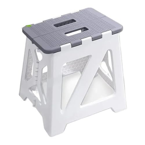 Generico Compatible con A05E-taburete Plegable de 12,9 Pulgadas Alto, hasta 300 Libras, plástico Resistente, portátil, pequeño y Compacto