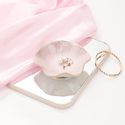 Image of Jewelry Dish Tray Ring Holder Ceramic Trinket Tray Ring Dish Small Key Bowl