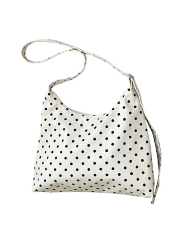 Bolso tote femenino con lunares y correa ajustable miniatura 4