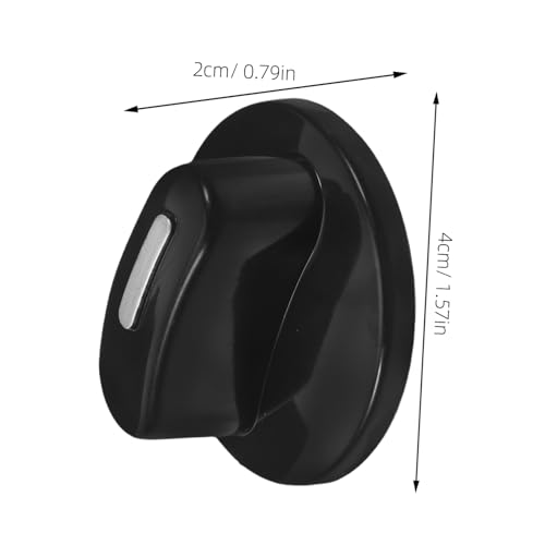 Kisangel 2 piezas perillas de temporizador de repuesto de plástico para olla de presión eléctrica horno perillas de control de eje en forma de D instalación fácil limpieza accesorios de cocina miniatura 2