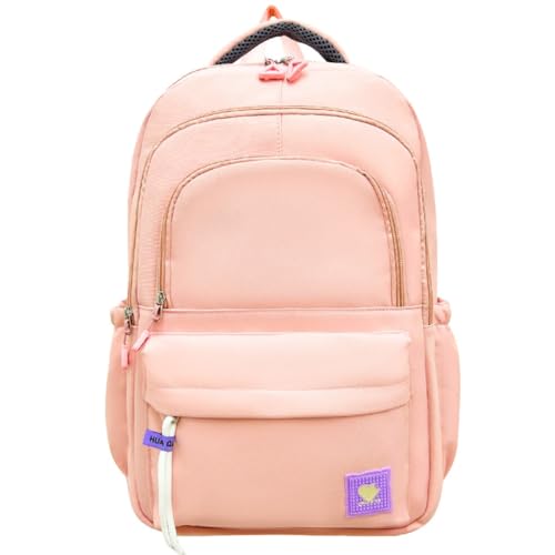 Mochila Escolar Juvenil Jovem Adulto Casual Feminina Menina Rosa Lilás Preta Costas Grande Reforçada Passeio Trabalho Resistente Impermeável