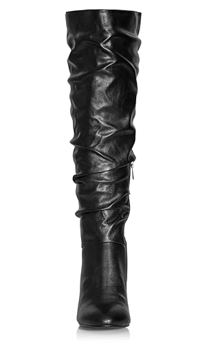 City Chic Women's Boot-Wide Fit Petra Sleek Knee High 5
