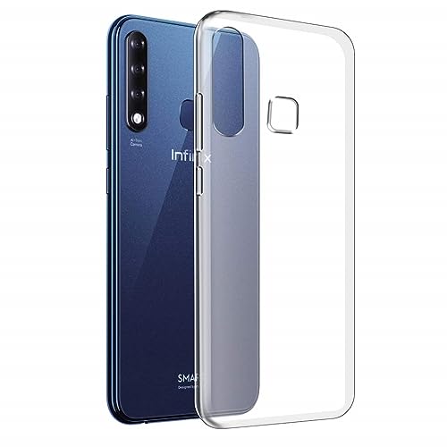 Image of COVERBLACK Rubber Back Cover for Infinix X627V / Smart3 Plus - Transparent