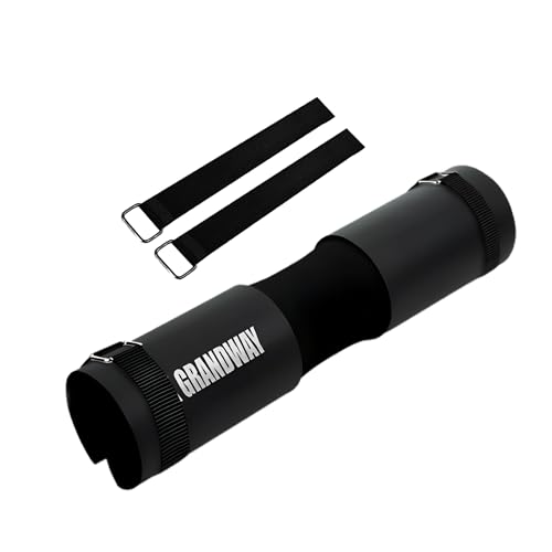 Advanced Squat Pad - Barbell Pad for Hip Thrusts, Squats & Lunges - Neck & Shoulder Squat Bar Pad Cushion Support Foam for Extra ComfortPremium Squat Pad (Black)